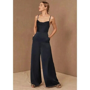 NWT Anthropologie Fame & Partners Thais Jumpsuit Wide Leg Flare Formal Cocktail